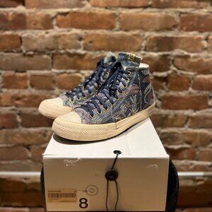 Visvim Skagway Flora Sneaker – Multicolor Jacquard Woven / Canvas Size 8